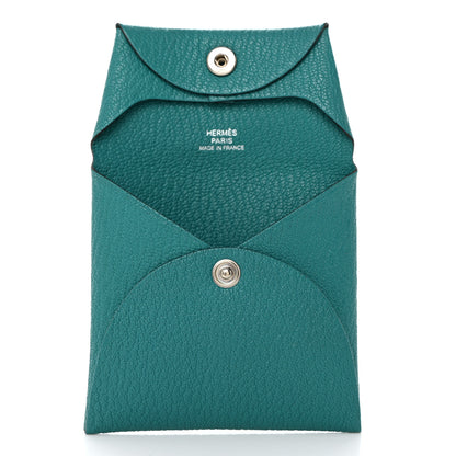 Hermes Chevre Mysore Bastia Coin Purse Vert Bosphore 5 of 8