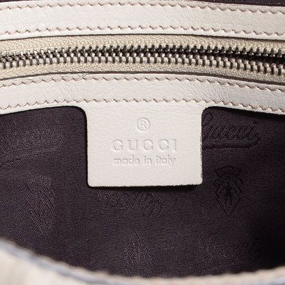 Gucci Guccissima GG Twins Medium Hobo Off White 6 of 8