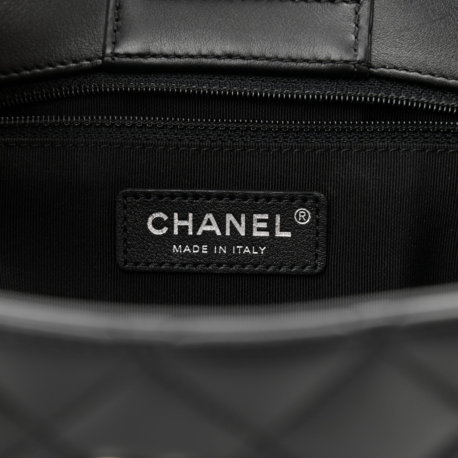 Chanel Calfskin Quilted Large Classic Shopping Tote Black 6 of 11