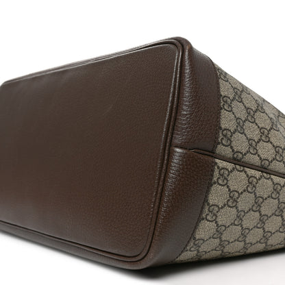 Gucci GG Supreme Monogram Textured Calfskin Medium Ophidia Shoulder Tote Bag Beige Ebony New Acero 10 of 10