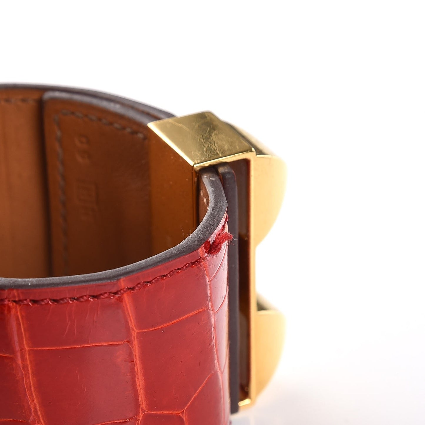 Shiny Alligator Collier De Chien CDC Bracelet S Geranium