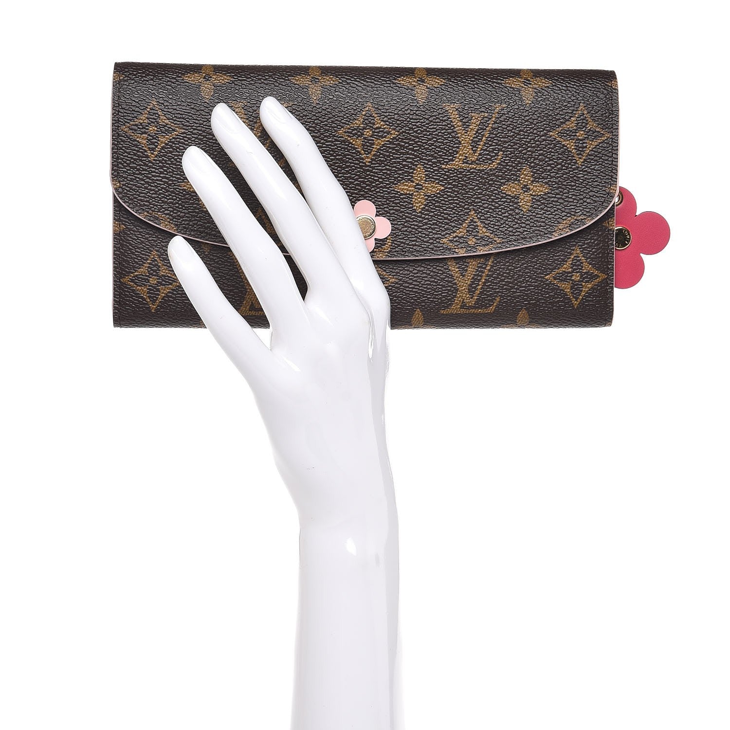 Louis Vuitton Monogram Bloom Flower Emilie Wallet 2 of 7