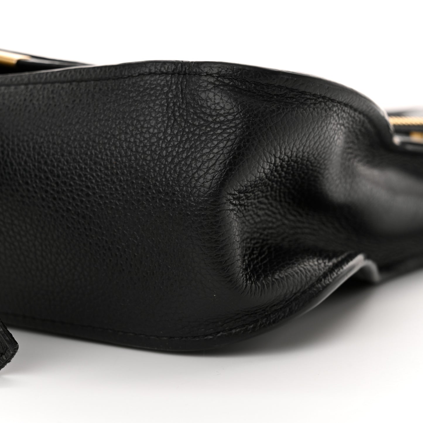 Calfskin Small Marcie Satchel Black