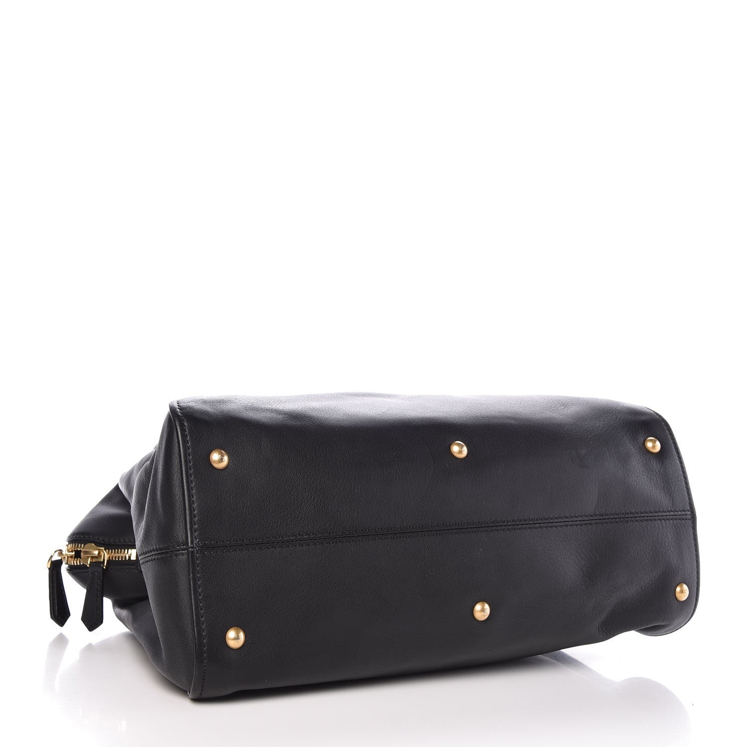Fendi Vitello Dolce Marmol Large Chameleon Tote Black 5 of 8