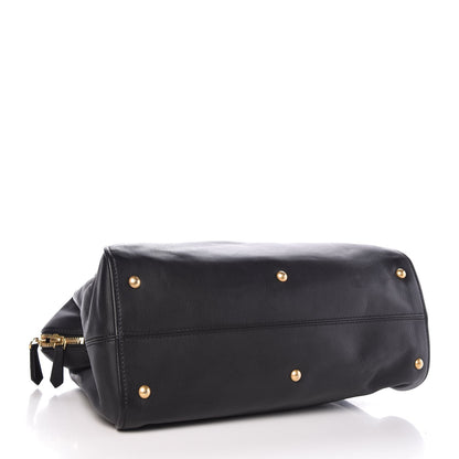 Fendi Vitello Dolce Marmol Large Chameleon Tote Black 5 of 8