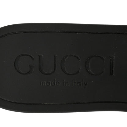 Gucci Rubber Womens Interlocking G Slide Sandals 36 Black 7 of 10