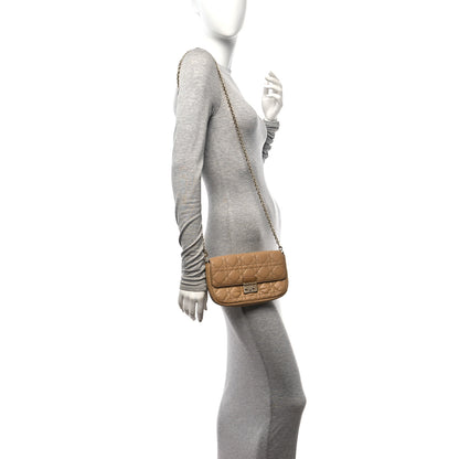 Christian Dior Lambskin Cannage Miss Dior Promenade Pouch Beige 3 of 9