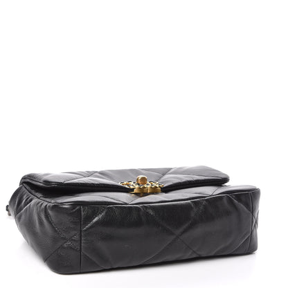 Chanel Goatskin Quilted Medium 19 Flap Black 4 of 11