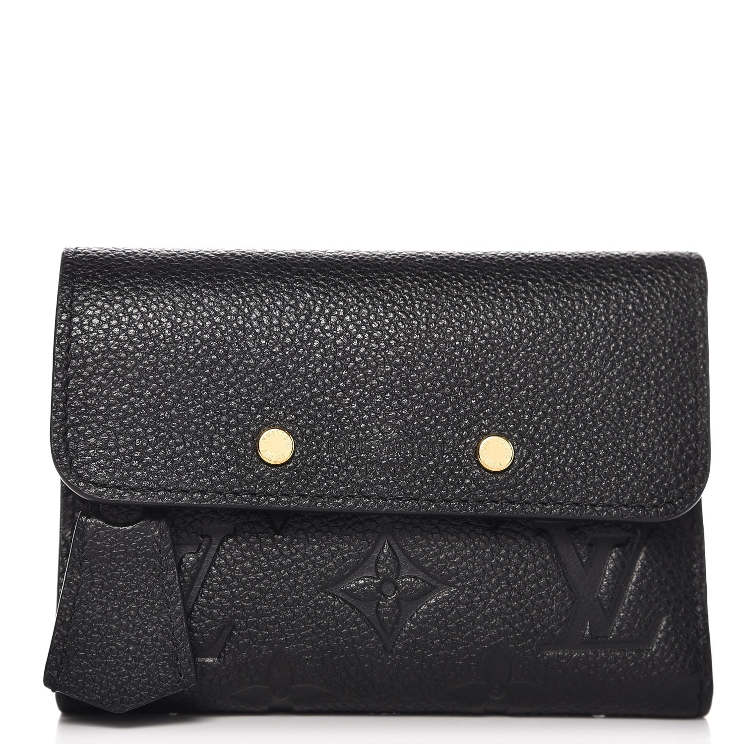 Louis Vuitton Empreinte Pont-Neuf Compact Wallet Black 1 of 7