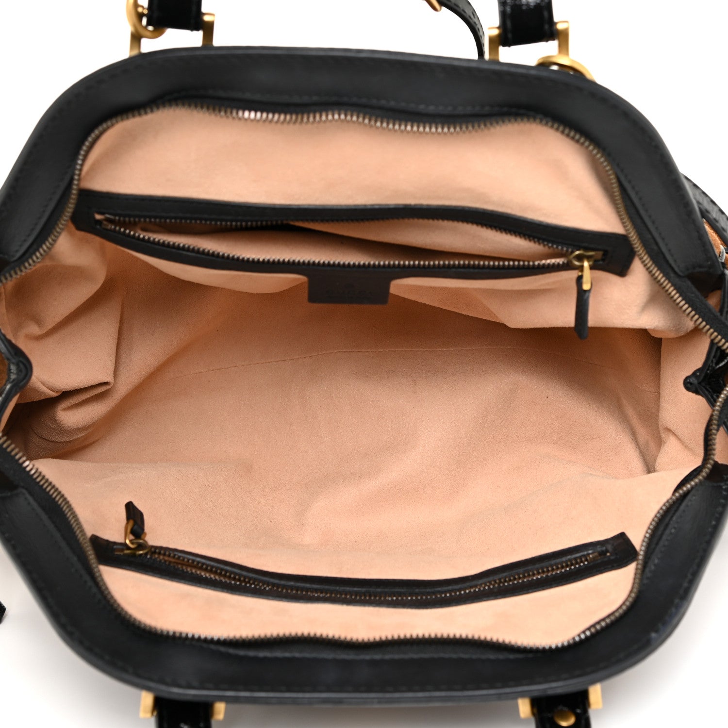 Gucci Suede Ophidia Medium Re(Belle) Top Handle Bag Nocciola Black 5 of 15