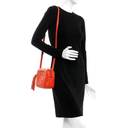 Gucci Pebbled Calfskin Small Soho Disco Bag Sun Orange 2 of 7