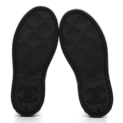 Chanel Caoutchouk CC High Boots 38 Black 5 of 8