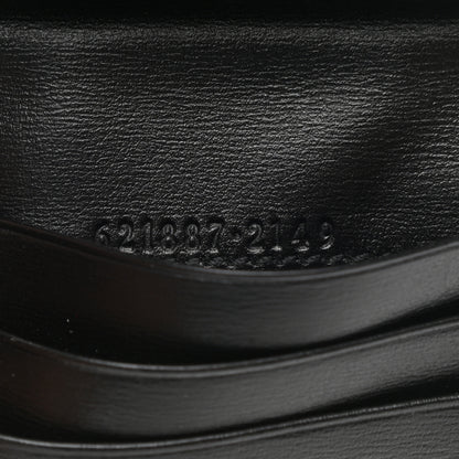 Gucci Boarded Plutone Calfskin Horsebit 1955 Card Case Wallet Black 7 of 8