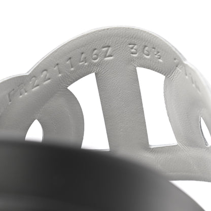 Hermes Nappa Extra Sandals 36.5 White 8 of 8