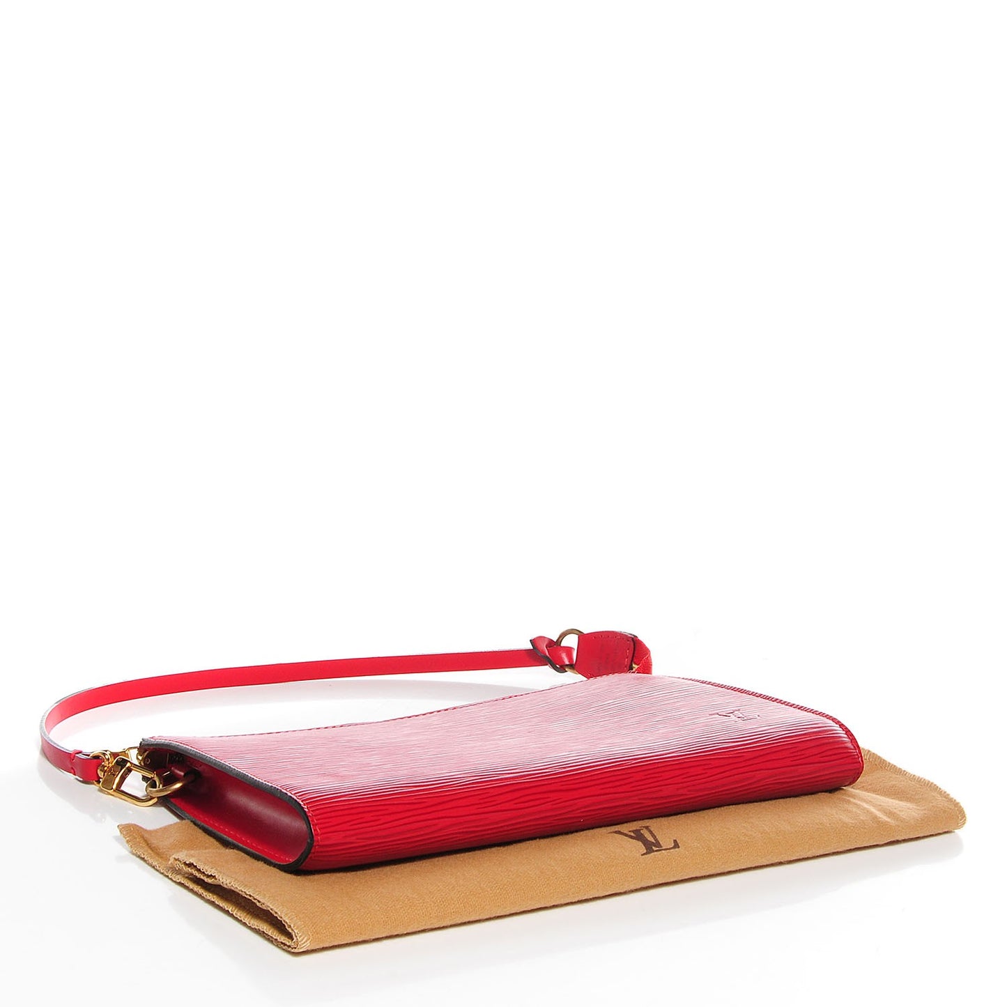 Epi Pochette Accessories 24 Castillan Red