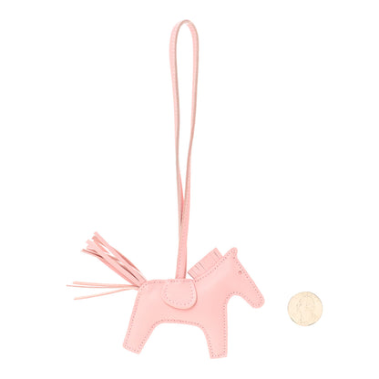 Hermes Milo Lambskin Grigri Rodeo Pegase Horse Bag Charm PM Rose Sakura 2 of 4