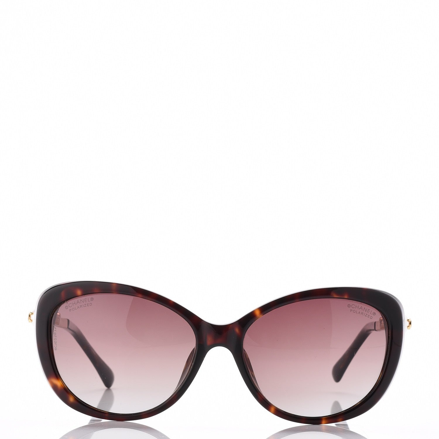 Chanel Cat Eye Pearl Sunglasses 5340-H Tortoise 2 of 8
