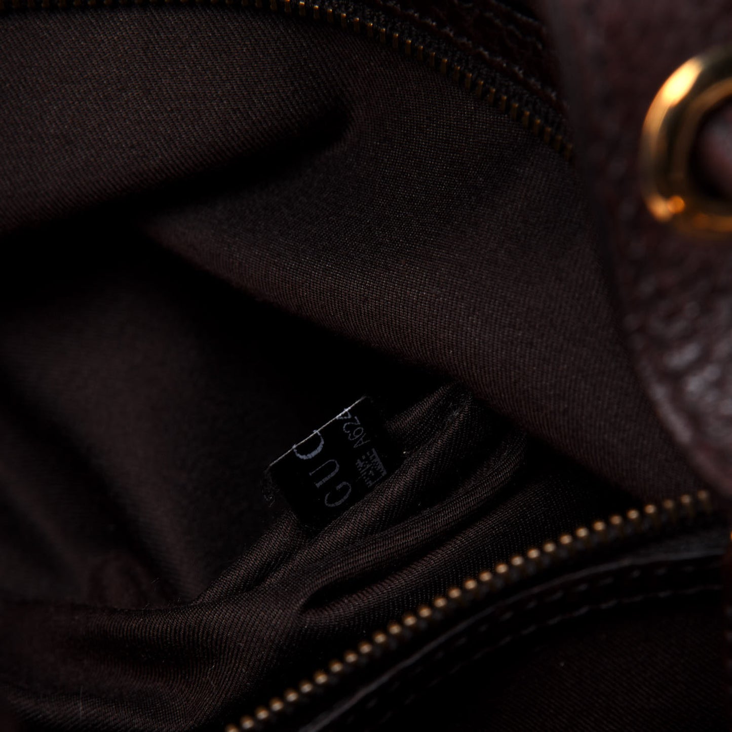 Monogram Medium Interlocking Icon Shoulder Bag Dark Brown