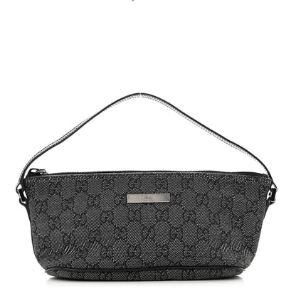 Gucci Monogram Boat Pochette Black 1 of 8