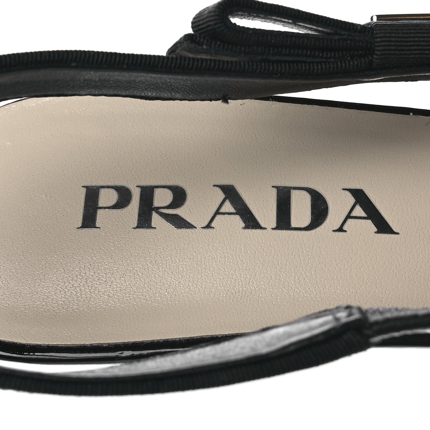 Patent Logo Slingback Pumps 39.5 Black