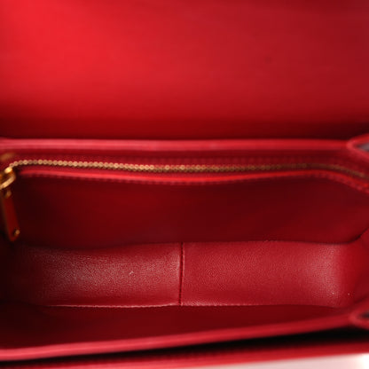 Celine Shiny Calfskin Teen Triomphe Red 5 of 9