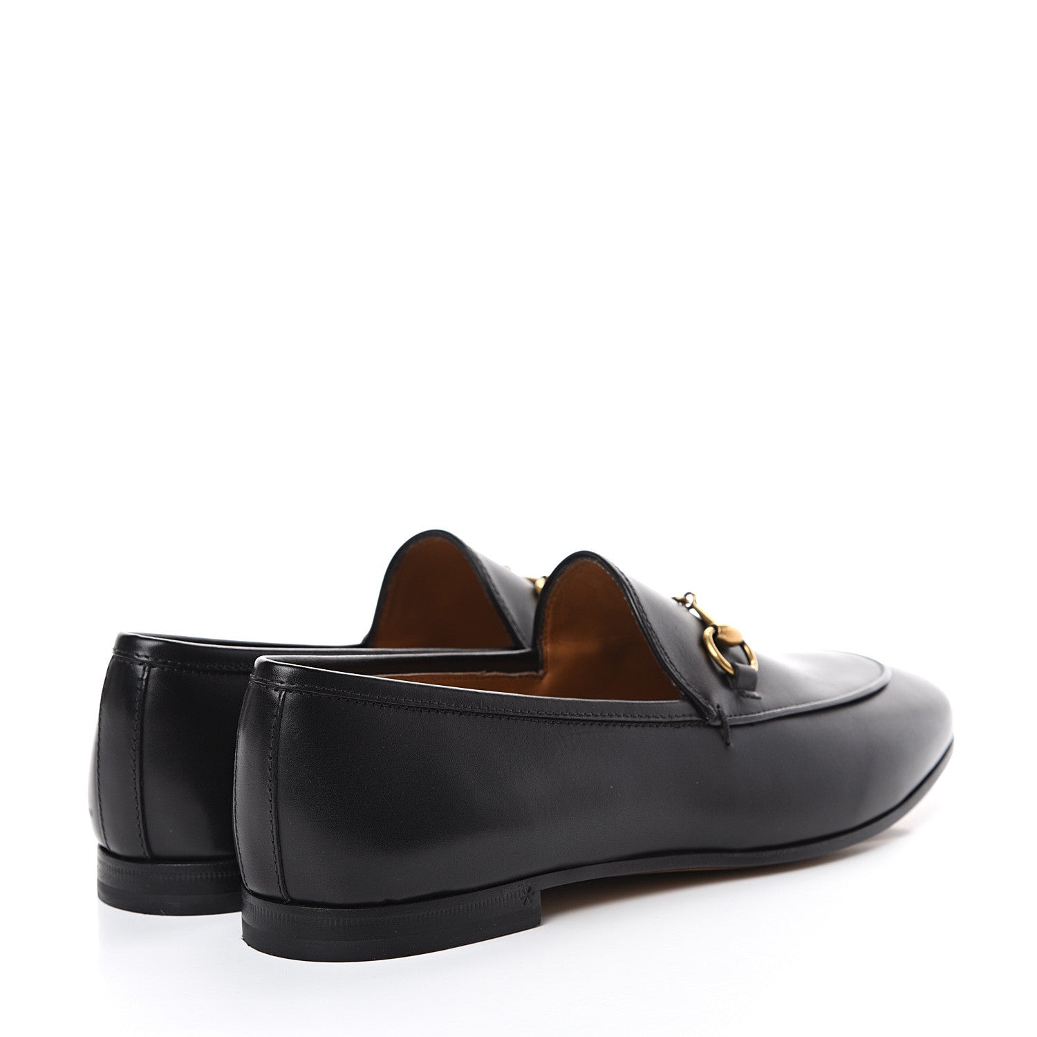 Gucci Calfskin Womens Jordaan Loafers 38.5 Black 4 of 12