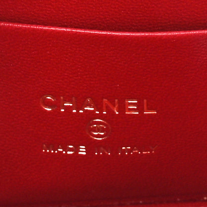 Chanel Lambskin Quilted Small Pillow Crush Vanity Case With Chain Dark Red 6 of 11