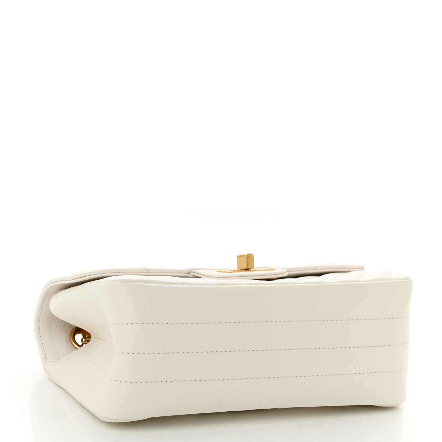 Chanel Aged Calfskin Chevron Quilted 2.55 Reissue Mini Flap White 4 of 11