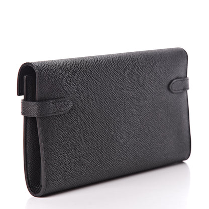 Hermes Epsom Kelly Longue Wallet Black 3 of 8