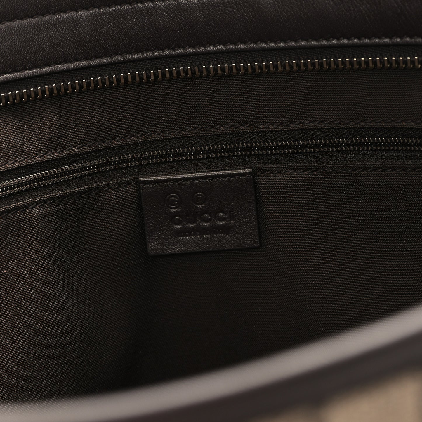 GG Supreme Monogram Medium Joy Tote Dark Brown