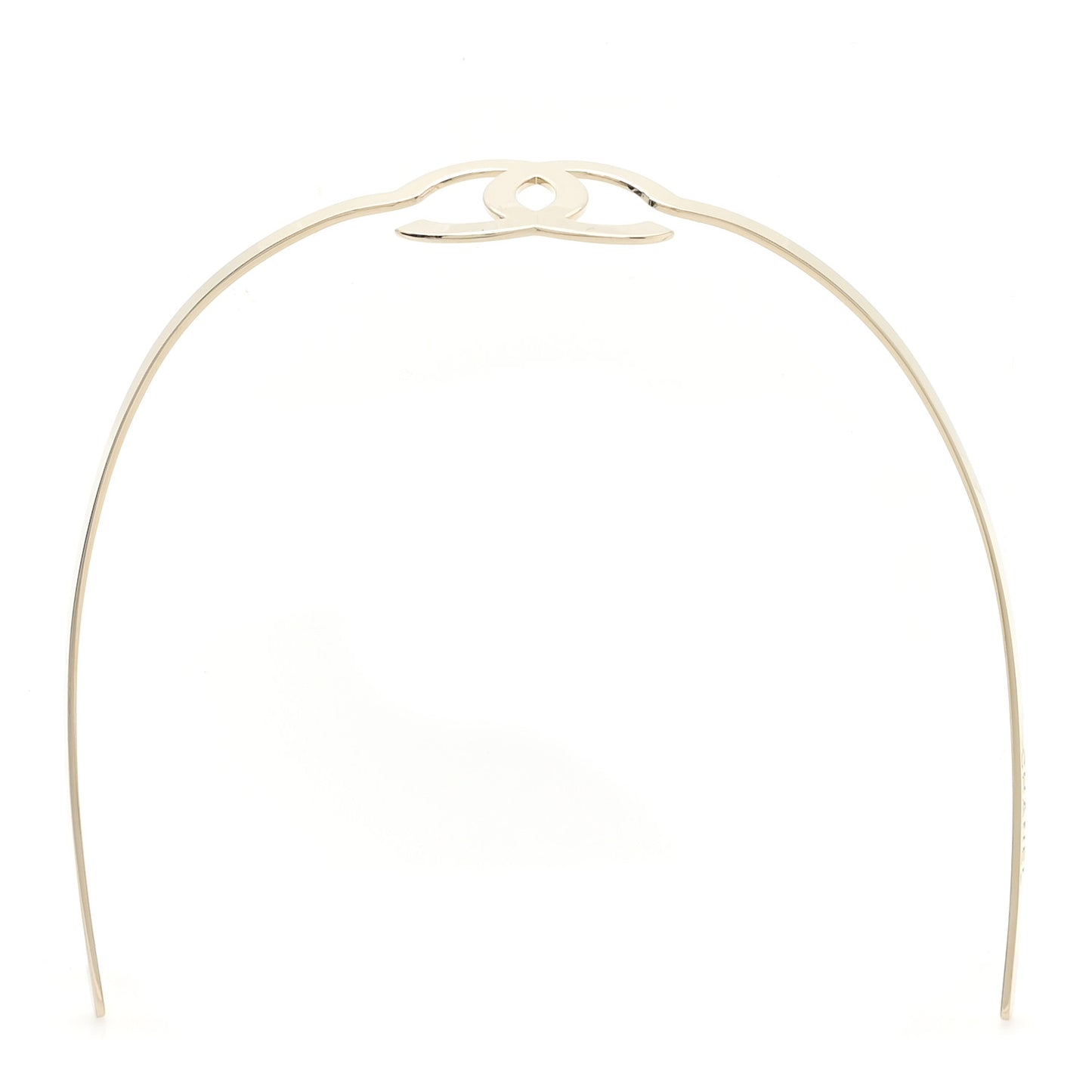 Metal CC Headband Light Gold