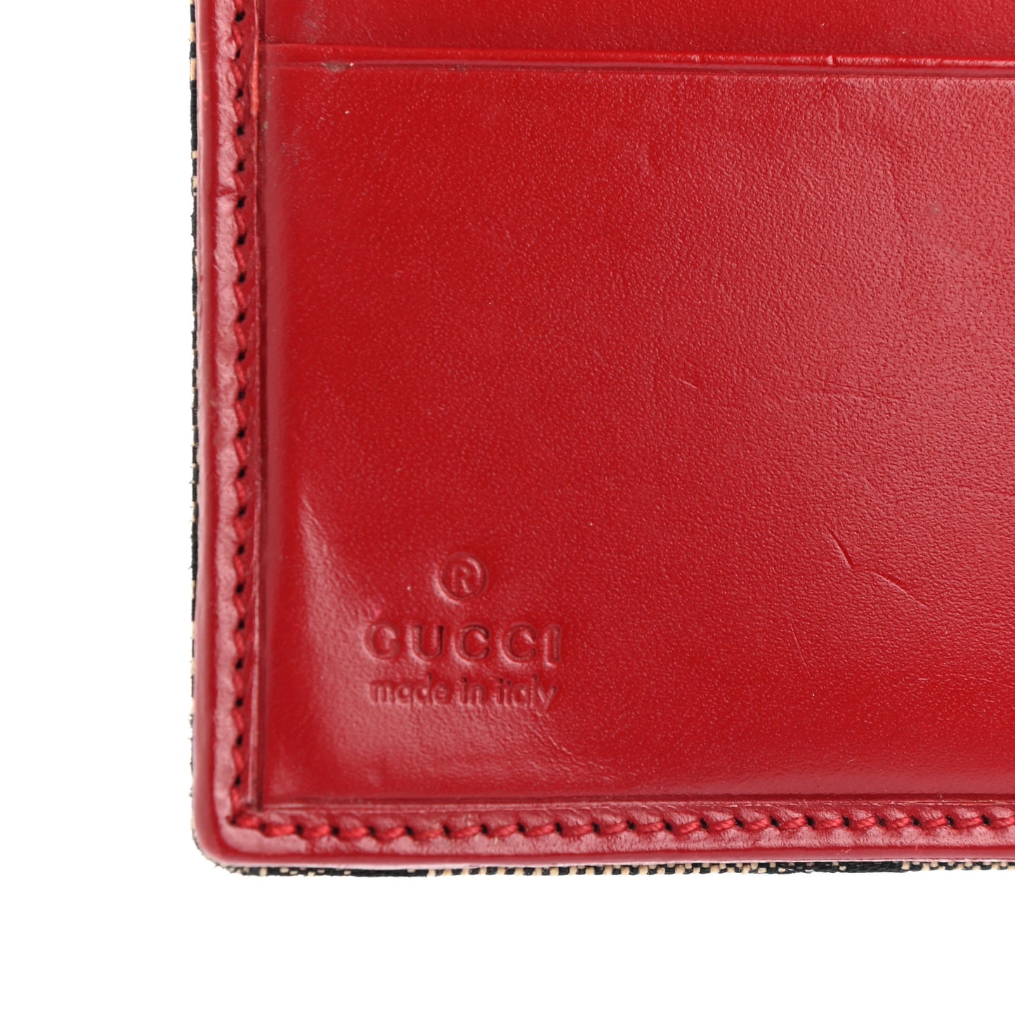 Monogram Wallet Red