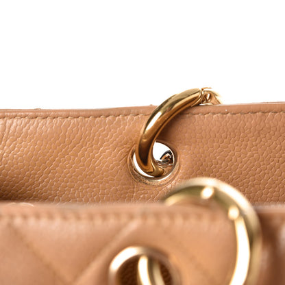 Chanel Caviar Quilted Grand Shopping Tote GST Beige 13 of 30