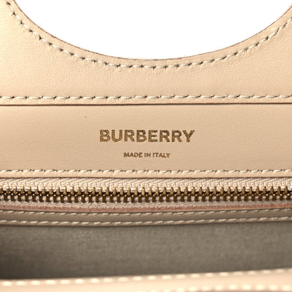 Burberry Smooth Calfskin Canvas Check Mini Pocket Bag Dusty Sand Soft Fawn 6 of 10