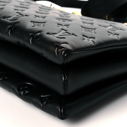 Louis Vuitton Lambskin Embossed Monogram Coussin MM Black 10 of 10