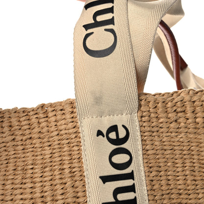 Chloe Raffia Woody Tote White 14 of 14