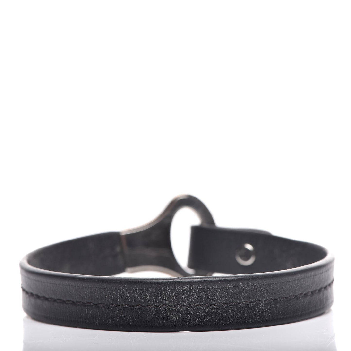 Calfskin Mens Archive Bracelet Black