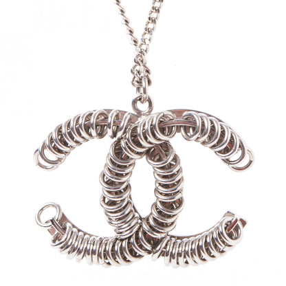 Chanel Metal CC Necklace Silver 2 of 7