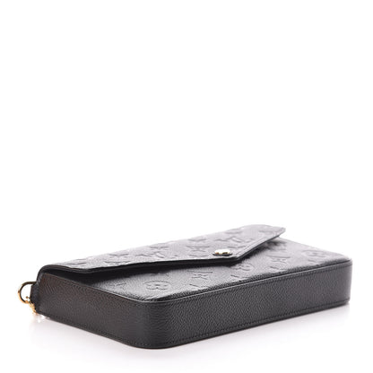 Louis Vuitton Empreinte Pochette Felicie Chain Wallet Black 4 of 10