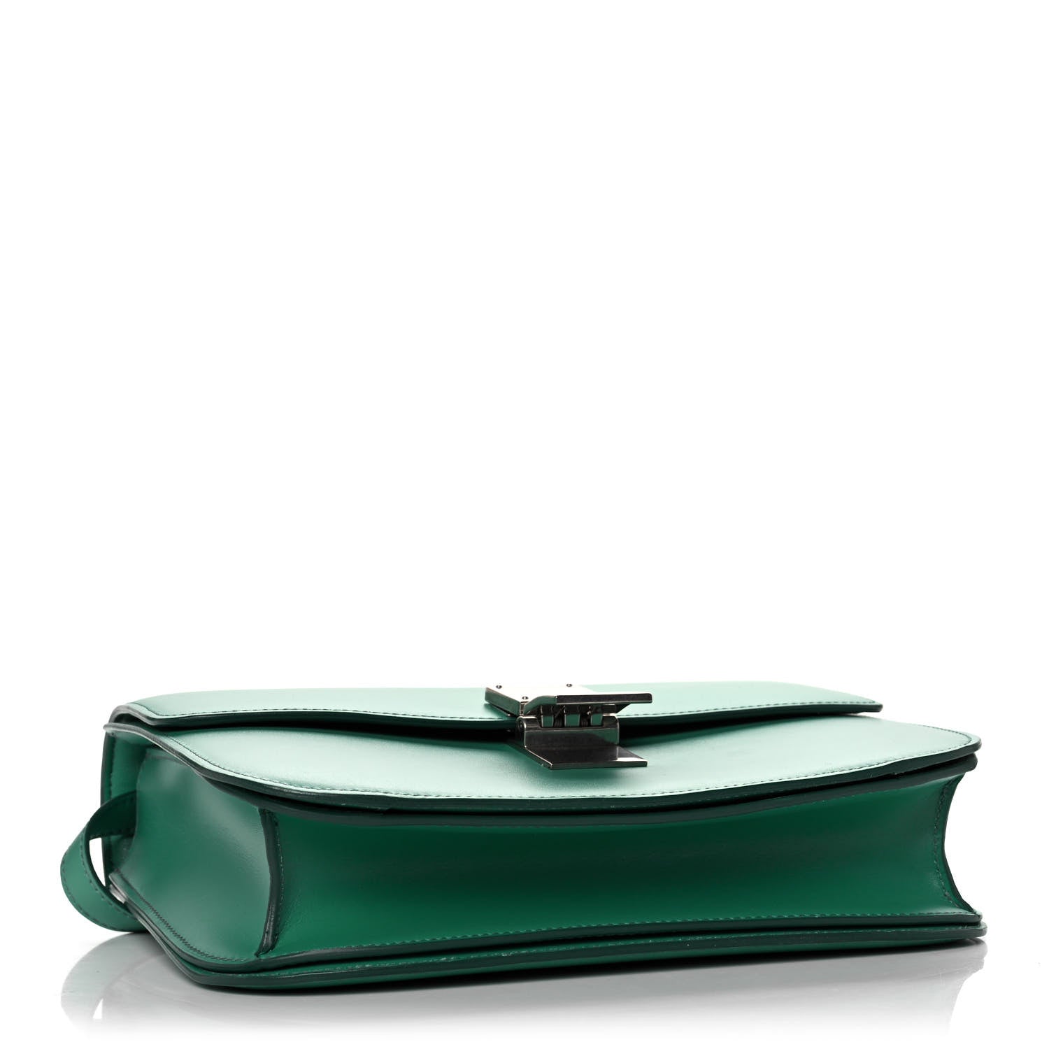Celine Box Calfskin Classic Box Medium Flap Bag Pop Green 4 of 12