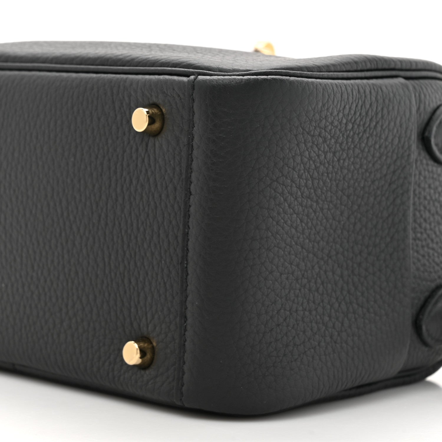 Hermes Taurillon Clemence Mini Lindy 20 Black 8 of 11