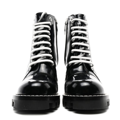 Louis Vuitton Glazed Calfskin Star Trail Ankle Boots 37.5 Black 2 of 8