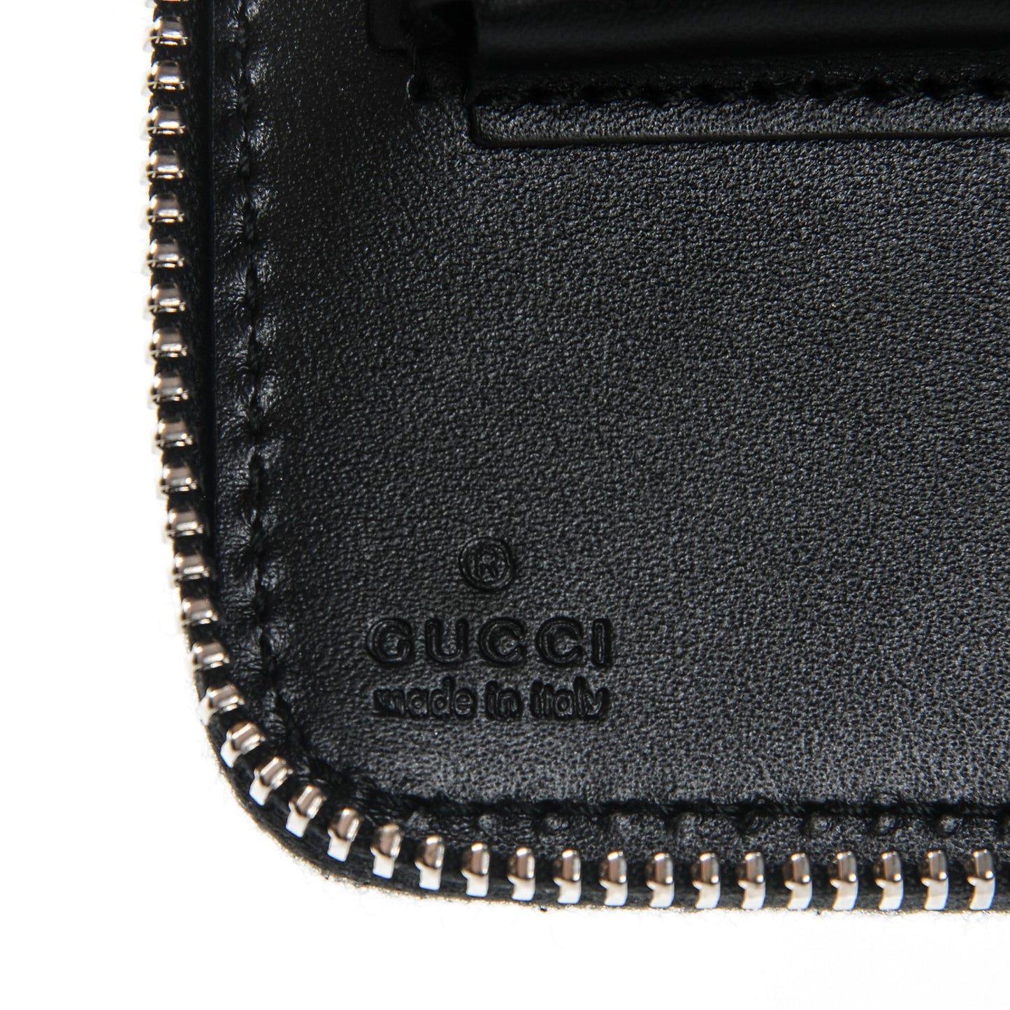 Guccissima Signature Travel Document Case Black