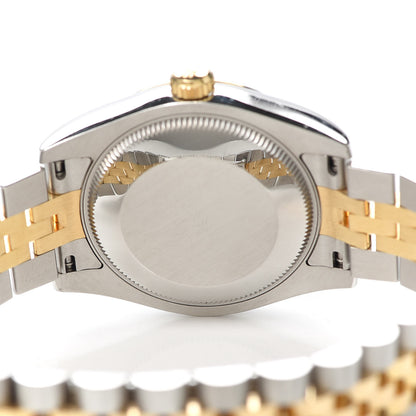 Rolex Stainless Steel 18K Yellow Gold 31mm Oyster Perpetual Datejust Watch Silver 178243 4 of 7