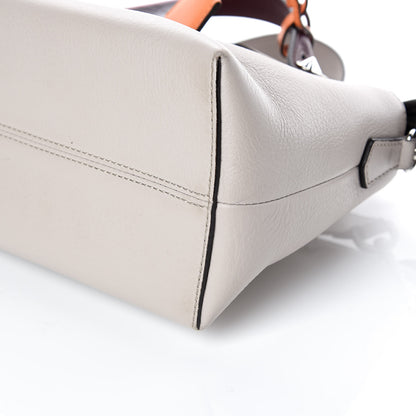 Fendi Vitello Dolce 4 Color Medium By The Way Boston Bag Grigio Polvere Arancio Multicolor 9 of 14