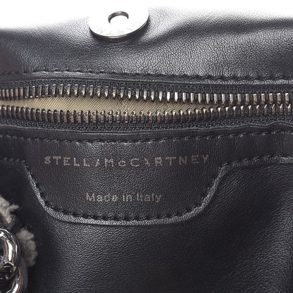 Stella McCartney Shaggy Deer Shearling Chain Falabella Tote Black 6 of 17