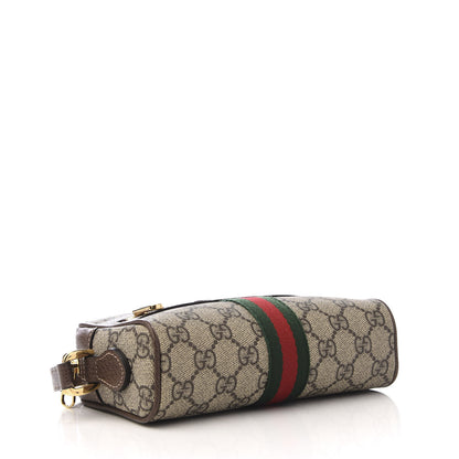 Gucci GG Supreme Monogram Web Mini Ophidia Shoulder Bag Brown 3 of 8