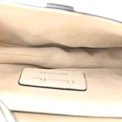 Christian Dior Grained Calfskin Mini Saddle Bag White 5 of 10