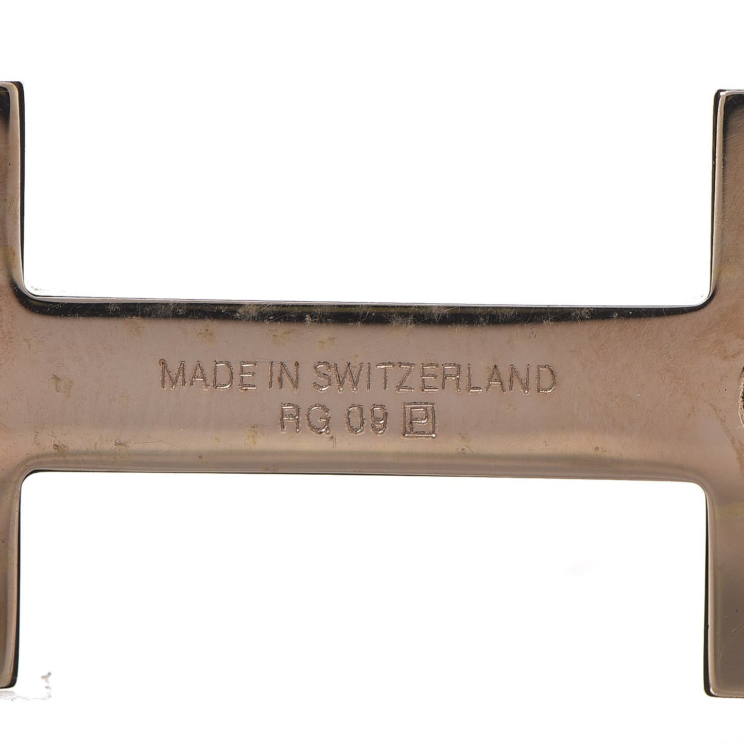 15mm Quizz H Belt Buckle Gold