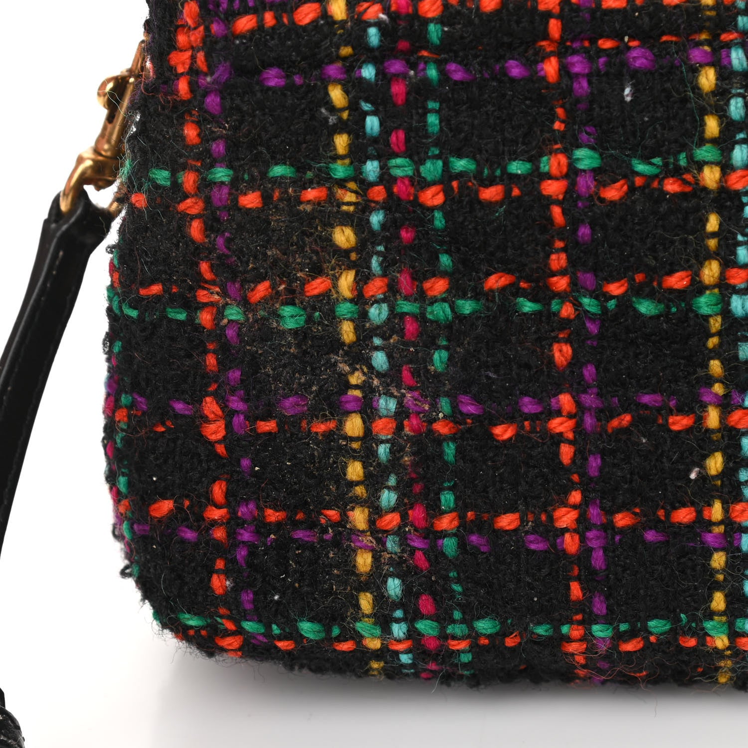 Saint Laurent Tweed Toy Loulou Shoulder Bag Black 12 of 15